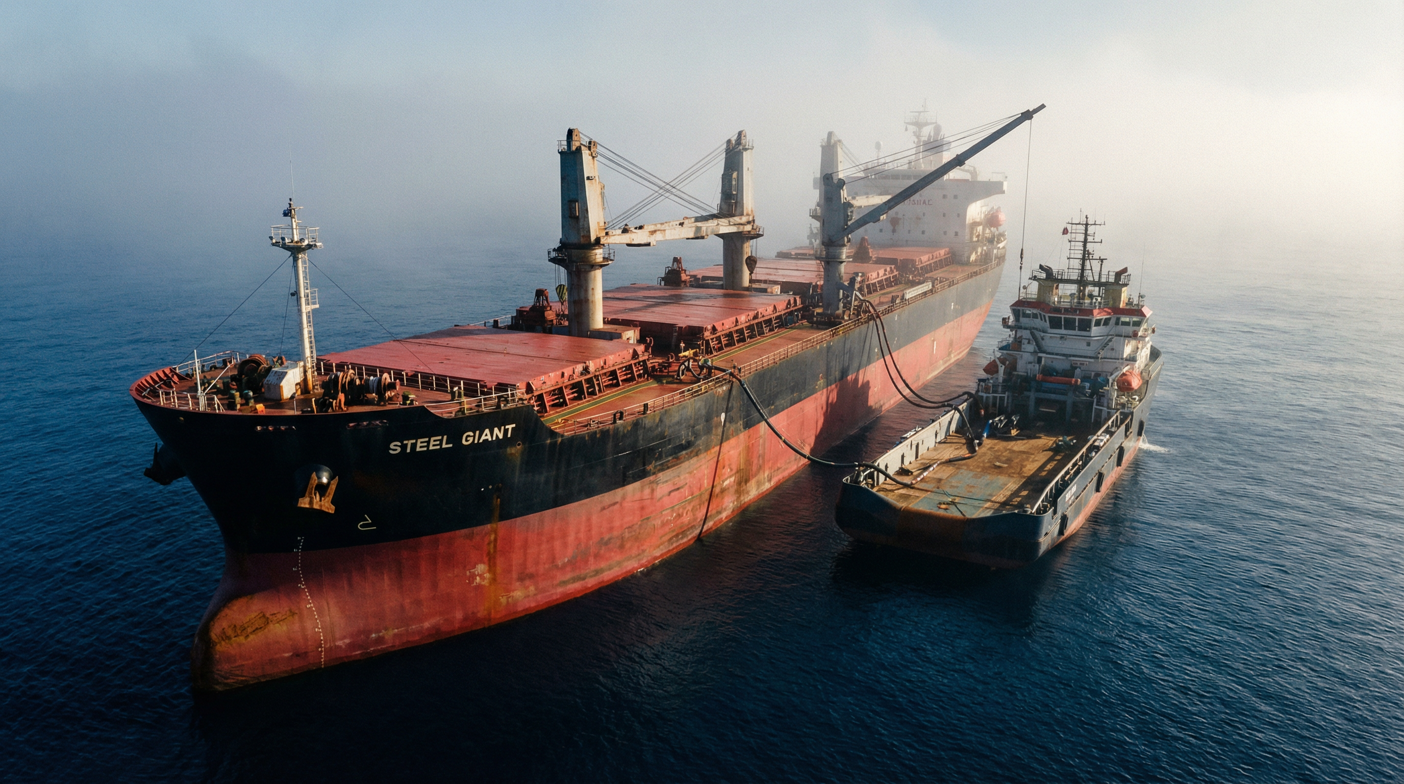 Massive bulk carrier ship